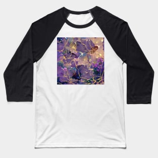 Japanese Garden: Butterflies and Flowers. Kintsugi Pattern Baseball T-Shirt